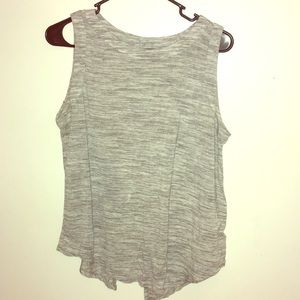 Grey patterned tank top